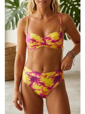 Mea Aqua Dönmeli Bikini Takım Desenli