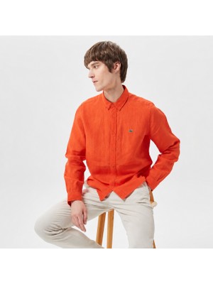 Lacoste Regular Fit Keten Gömlek