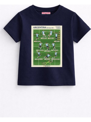 Rabona Fashion Arjantin All Star Kadro T-Shirt Yetişkin ve Çocuk Beden ( Seçenekli )