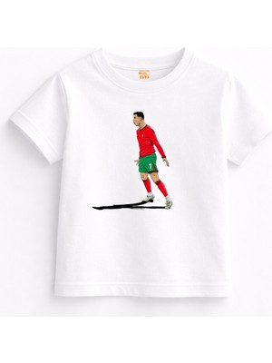 Rabona Fashion Cristiano Ronaldo Portugal Celebration Futbol Tişörtü Yetişkin ve Çocuk Beden (Seçenekli)