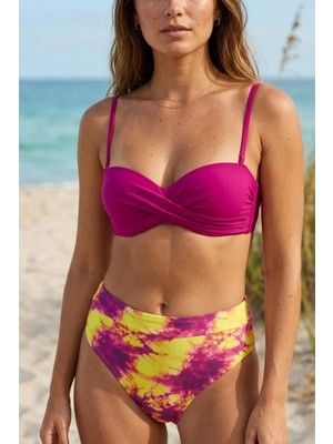 Mea Aqua Dönmeli Bikini Takım Kolaj