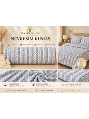 Tekstil Hanem Tekstil-Hanem Çift Kişilik Nevresim Takımı