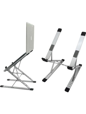 Mabeyn Kaliteli Tok Alüminyum Dizüstü Bilgisayar Notebook Standı Yüksekliği Ayarlanabilir 30CM Maksimum Yükseklik Stand Taşınabilir Yükseltici MacBook Uyumlu Tüm Dizüstü Bilgisayar 10-16 Inç N8