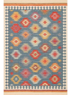 Cool Halı Beykoz Renkli Özgün Tasarım Ince Yıkanan Çift Taraflı Dekoratif Balkon Mutfak Yazlık Şönil Kilim
