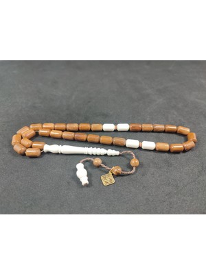 İskeçe Tesbih Halil Hilmi Usta Eseri Deve Kemiği Kombili Natural Kuka Sertifikalı 9904