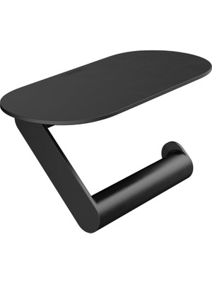 Hansgrohe Wallstoris Tuvalet Kağıdı Tutucu, Raflı, 23 Cm, Mat Siyah