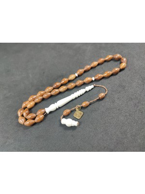 İskeçe Tesbih Halil Hilmi Usta Eseri Deve Kemiği Kombili Natural Kuka Sertifikalı 9903