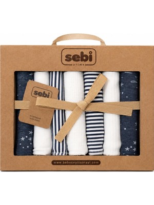 Sebi Prime Müslin Bebek Ağız Mendili 7’li Set