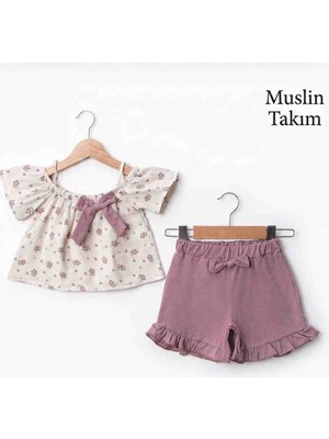 Ecoo Kız Çocuk Müslin Günlük Takım