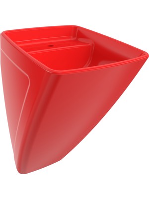 Bocchı Bocchi Firenze Asma Monoblok Lavabo - Parlak Kirmizi - 1082-019-0126