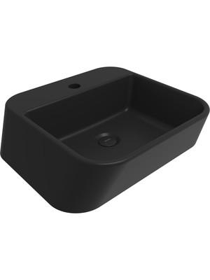 Bocchı Bocchi Firenze Batarya Bankli Çanak Lavabo - Mat Si̇yah - 1074-004-0126