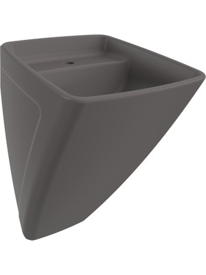 Bocchı Bocchi Firenze Asma Monoblok Lavabo - Mat Antrasi̇t - 1082-020-0126