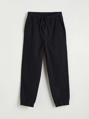 LC Waikiki Lcw Kids Siyah Beli Lastikli Erkek Çocuk Gabardin Jogger Pantolon