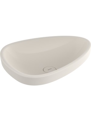 Bocchı Bocchi Etna Tezgah Üstü Lavabo 58 cm - Parlak Bi̇sküvi̇ - 1112-014-0125