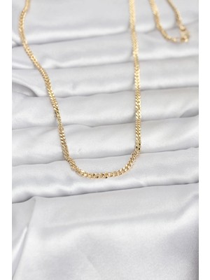 Svoria Store Mey Ithalat® cm 14K Gold Renk 60 cm Zincir Kadın Kolye