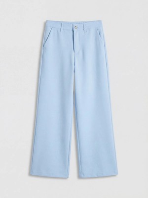 LC Waikiki Lcw Kids Lila Wideleg Kız Çocuk Pantolon