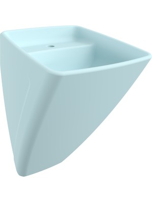 Bocchı Bocchi Firenze Asma Monoblok Lavabo - Mat Buz Mavi̇si̇ - 1082-029-0126