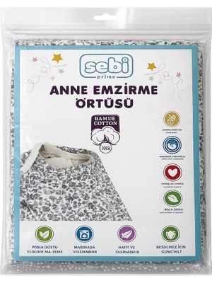 Sebi Prime Anne Emzirme Örtüsü %100 Pamuk