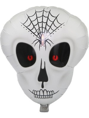 Mey Ithalat® Örümcek Ağ Desenli Iskelet Folyo Balon