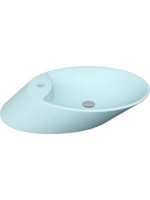 Bocchı Bocchi Vessel Batarya Bankli Çanak Lavabo 72 cm - Mat Buz Mavi̇si̇ - 1021-029-0126