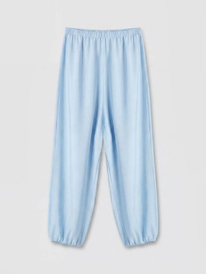 LC Waikiki Lcw Kids Lila Beli Lastikli Kız Çocuk Jogger Pantolon
