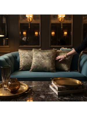 FRAMGAN Velora Luxe Premium Işlemeli Kırlent Koleksiyonu Luxury Designer Seri