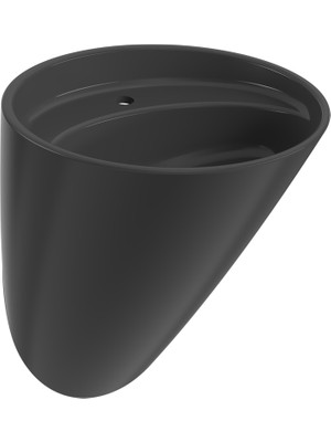 Bocchı Bocchi Venezia Asma Monoblok Lavabo - Parlak Si̇yah - 1083-005-0126