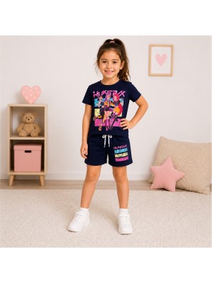 Utaher Miniwear Kız Çocuk Huntrx Baskılı Şort Takım