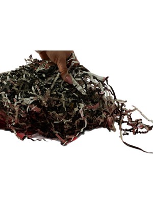 Orbak Kağıtçılık Siyahbeyaz 150 gr Kırpık Kağıt, Z Zigzag, Süs Hediye Kutu Dolgu Kağıt Kırpık Kutu Içi Süsleme