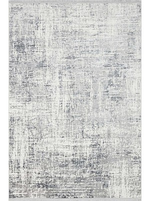 Cool Halı Nocturn Gri Soyut Abstract Desen Kaymaz Yıkanabilir Pati Dostu Eskitme Salon Oturma Odası Halısı