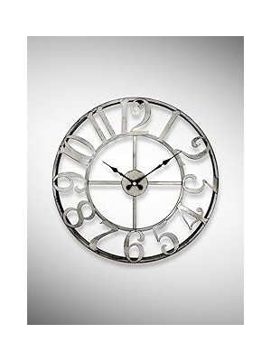 Uravas Store Galaxy DM40GK Rakamlı Metal 40 cm Duvar Saati Gri