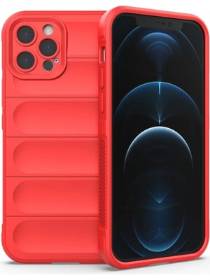 Prativas Iphone 12 Kılıf Optimum Silikon - Kırmızı