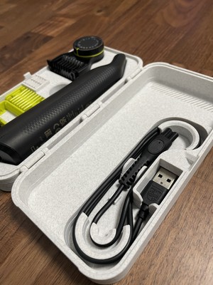 Devotech Philips Oneblade Pro Uyumlu Mermer Desenli Sert Taşıma Kılıfı Koruyucu Seyahat Çantası Tıraş Makinesi Saklama Organizer Kutusu