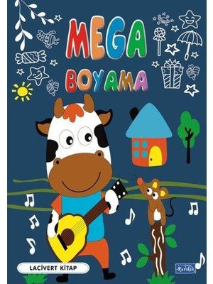Lisinya Mega Boyama Lacivert Kitap