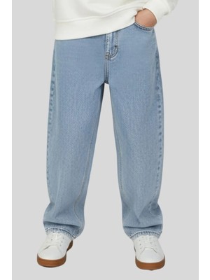 Waka Waka Kids Store Erkek Baggy Jean Geniş Paça Rahat Kesim Denim Pantolon
