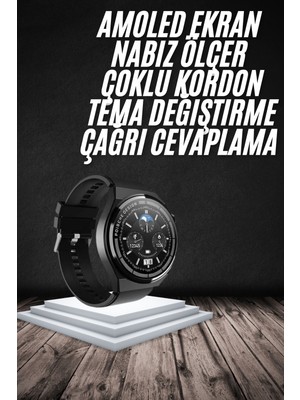 Zero Land Ilkeshop En Çok Tercih Edilen Akıllı Saat Amoled Ekran Nabız Sensörü Gps Uyumlu Adımsayar