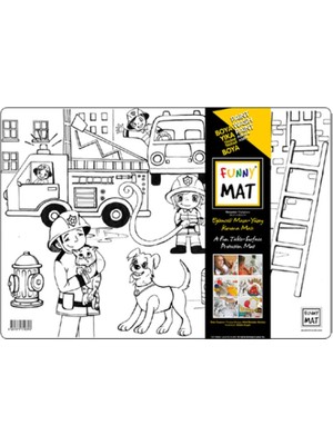 Lisinya Funny Mat- Itfaiyeler - 33,5X48CM