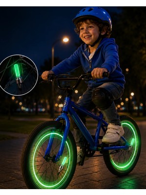 Verto Araç Sibop LED Işığı 2li Set Bisiklet Motosiklet Jant Lambası
