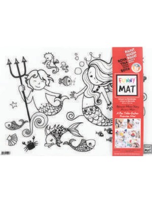Lisinya Funny Mat - Unıcorn ve Deniz Kızı 33,5 x 48 cm