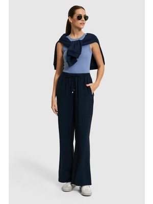 U.s. Polo Assn. Kadın Lacivert Pantolon (Kanvas-Chino) 50321973-VR033