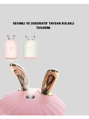 Zero Land Ilkeshop 200 ml Tşan Kulaklı Ultrasonik Ha Nemlirici ve Gece Lambası