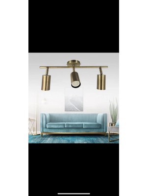 3 Lü Mafsallı Modern Spot Eskitme Kaplamalı Kasa (Ampul Dahil) Detaylar Son Resimde Satıcıya Soru Sor