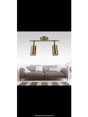 2 Li Mafsallı Modern Spot Eskitme Kaplamalı Kasa (Ampul Dahil) Detaylar Son Resimde Satıcıya Soru Sor