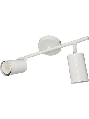 2 Li Mafsallı Modern Spot Beyaz Kasa (Ampul Dahil) Detaylar Son Resimde Satıcıya Soru Sor