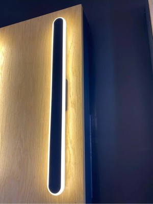 58 cm 18W Dekoratif Stıck Aplik 3000K Sarı Işık (Elektrik Bağlantısı Gerektirir) Modern Şık LED Aplik