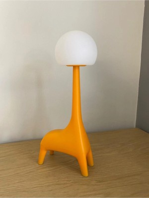Ilgaz Zürafa Şekli Şarj Edilebilir Bluetoothlu Atmosfer LED Masa Lambası Çocuk Odası Çalışma Masası Bebek Odası