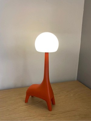 Ilgaz Zürafa Şekli Şarj Edilebilir Bluetoothlu Atmosfer LED Masa Lambası Çocuk Odası Çalışma Masası Bebek Odası
