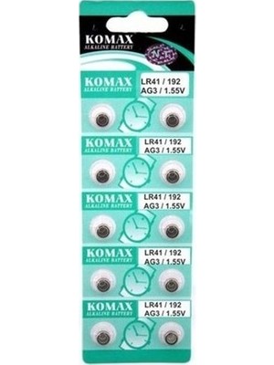 Senka Ag3 Saat Pili - Düğme Pil 10LU Paket LR41/192 1.55V