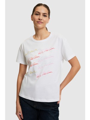 U.s. Polo Assn. Kadın Beyaz Tişört 50323561-VR013