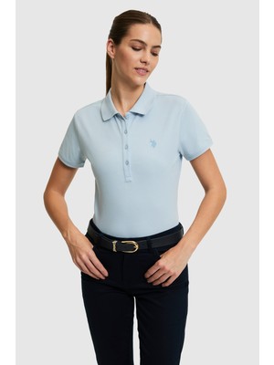 U.S. Polo Assn. Kadın Açık Polo Yaka Basic Tişört 50321818-VR003